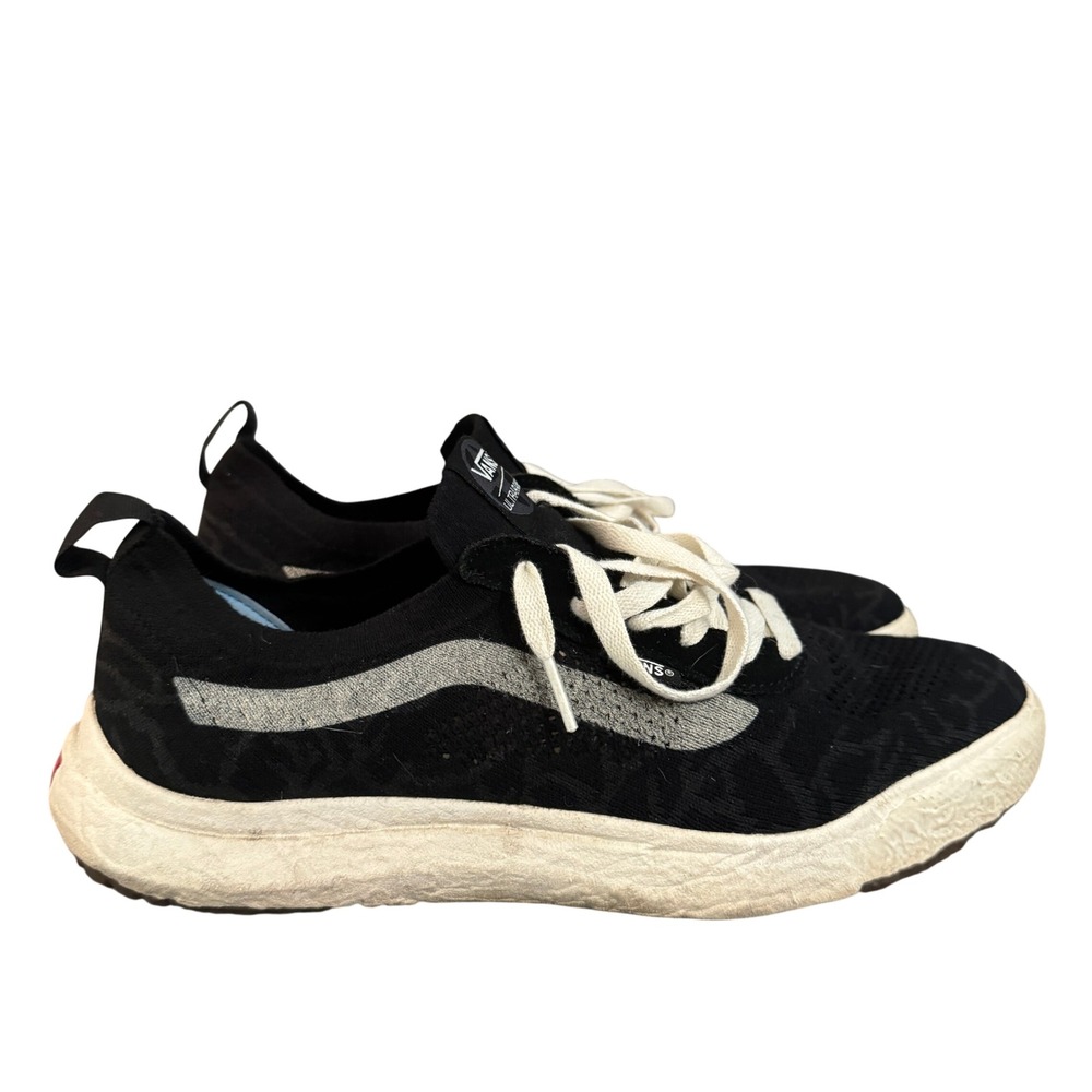 Vans UltraRange Rapidweld Black White Leopard Mesh Sneakers Shoes Men 11